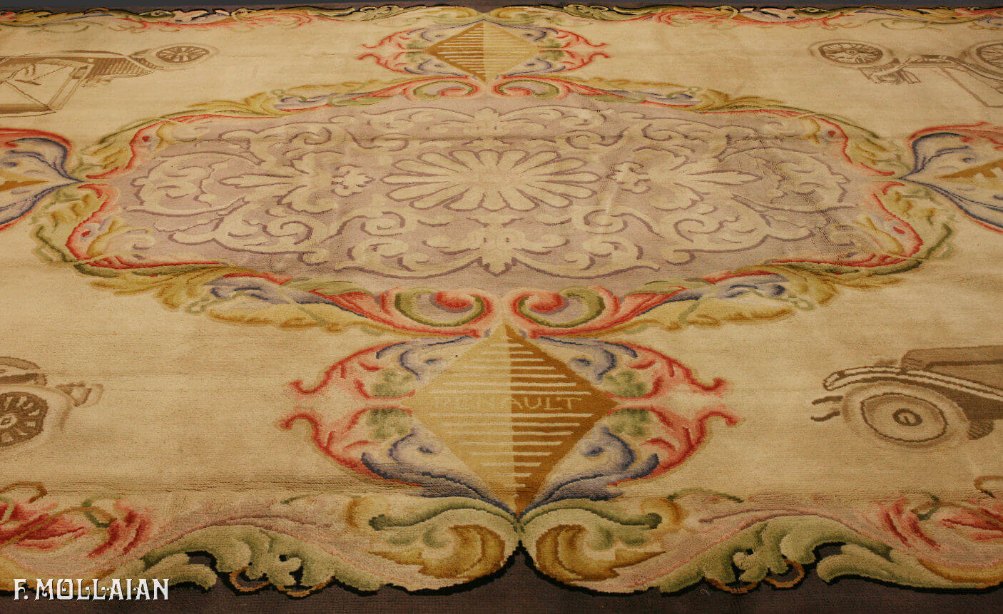 A Very Large Antique Spanish Carpet “RENAULT” n°:47639616